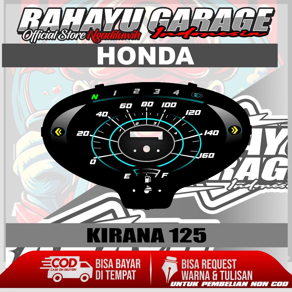 papan speedometer custom honda kirana 125