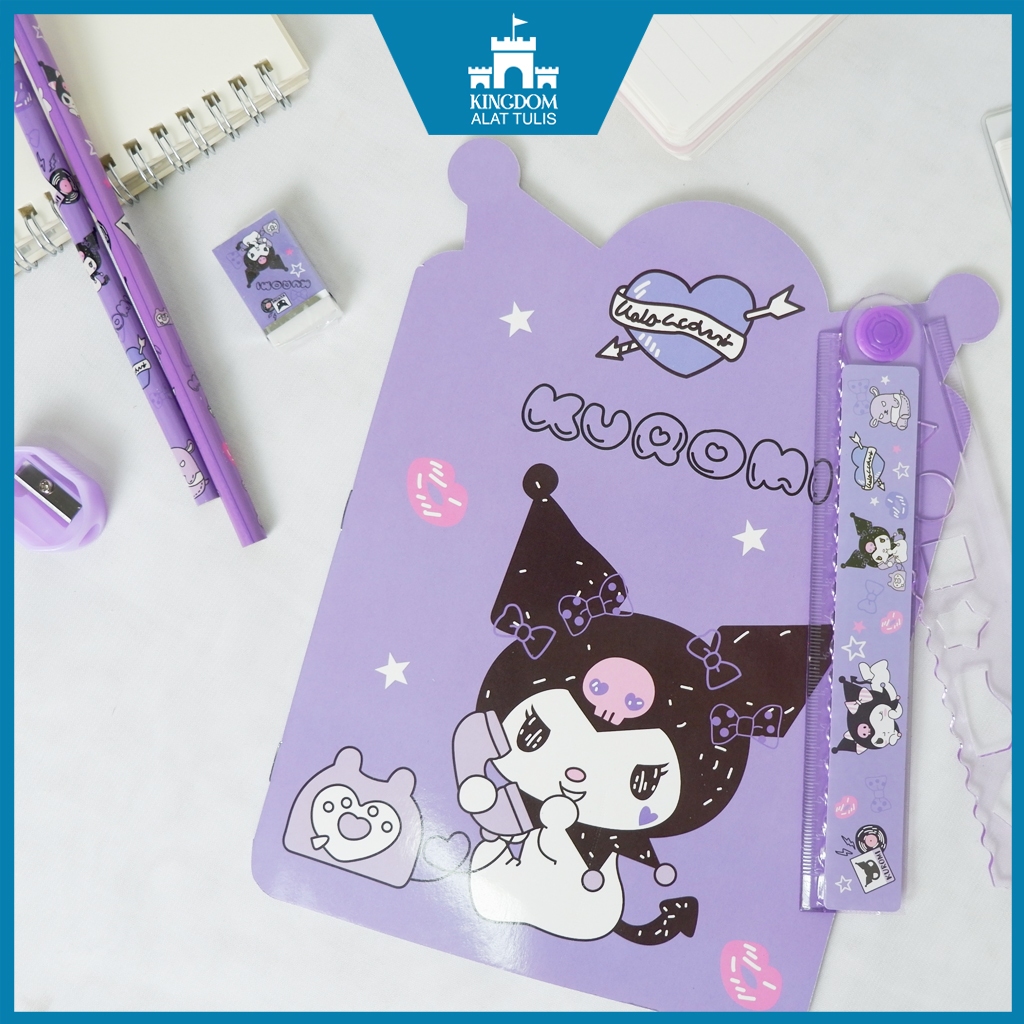 

Stationery Set / Paket Alat Tulis Lucu Kuro / Souvenir Ulang Tahun 3355