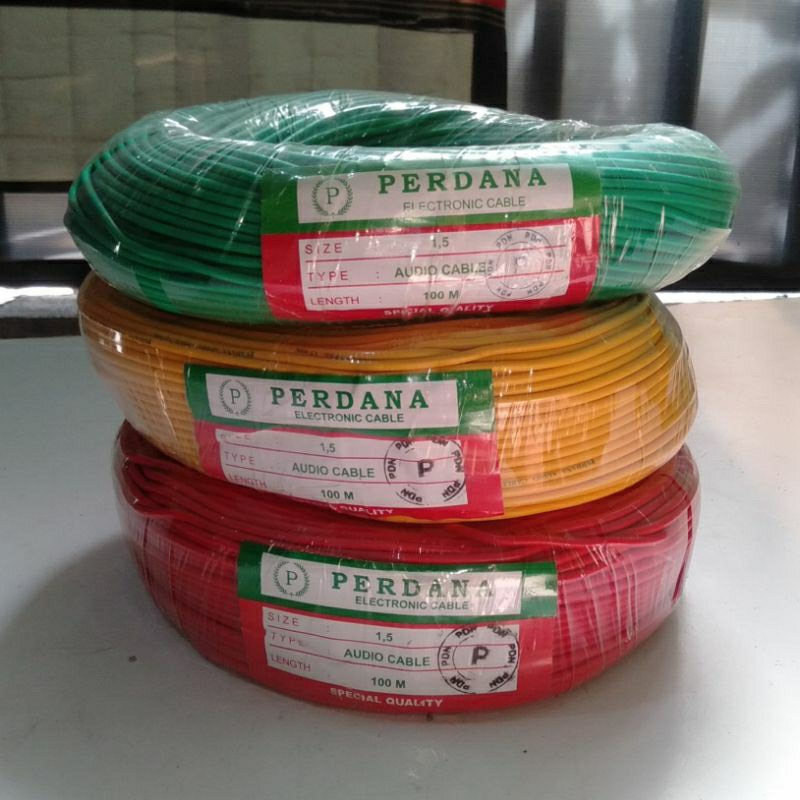 kabel serabut 1,5mm perdana/kabel audio ecer