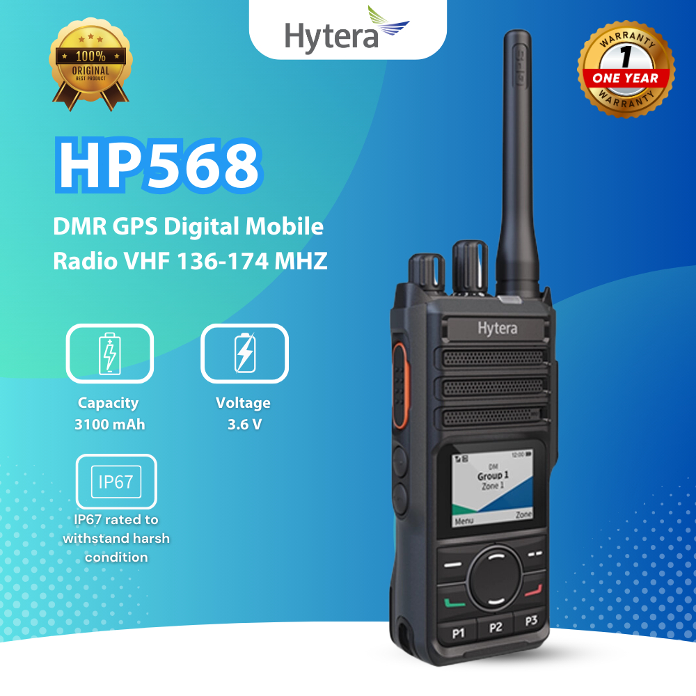 Hytera HP568 DMR GPS Digital Mobile Radio HT