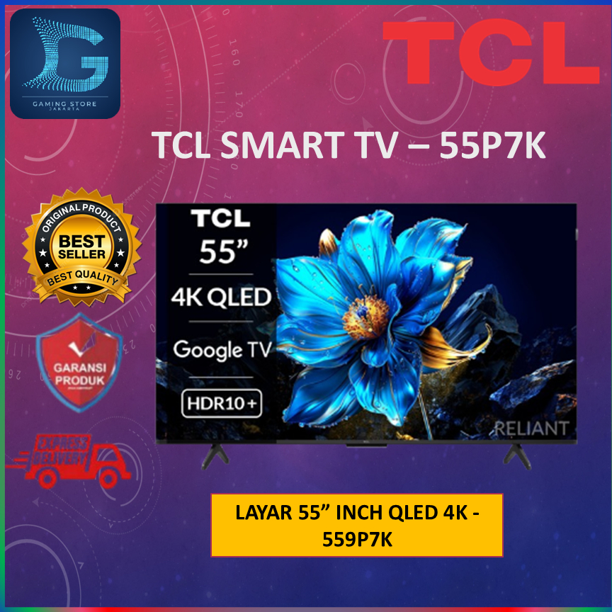 TCL 55 INCH QLED 4K SMART TV - 55P7K