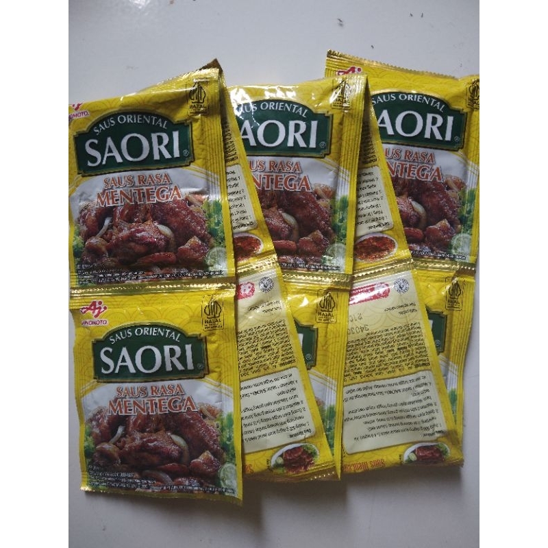 

Saori Saus Mentega Kemasan 1 Renceng isi 10 Sachet