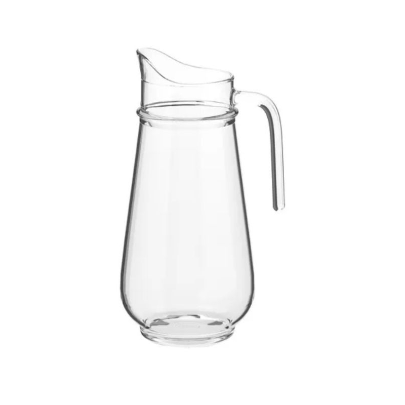 Pitcher mewah Import terbuat dari kaca bening, ukuran 1.7 liter, transparan, bahan kaca tebal, sanga