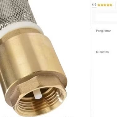 

Tusen Klep Kuningan ONDA 3/4" + Saringan Foot Valve Sumur Pompa Air