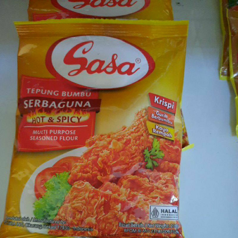 

Tepung Bumbu Sasa Serbaguna 210 gram, Tepung krispi