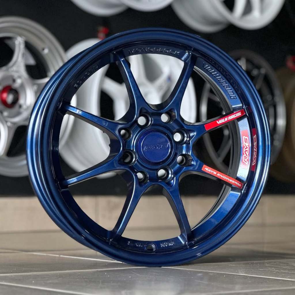 VELG VOLKRAYS CE28 CLUB RACER II R15" PCD 4x100 LEBAR 6.5 ET 42 - WARNA MIDNIGHT BLUE VELG MOBIL TIE