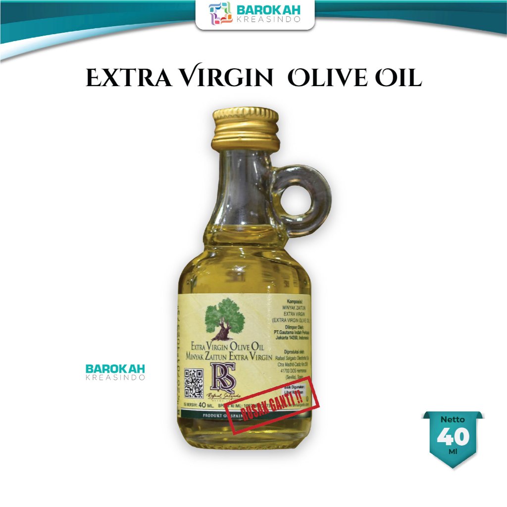 

Minyak Zaitun RS Extra Virgin Olive Oil Refael Salgodo Asli Extra Virgin Olive Oil Coconut 40ml