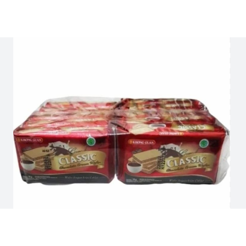 

khong guan wafer classic coklat 18 gram isi 10pcs