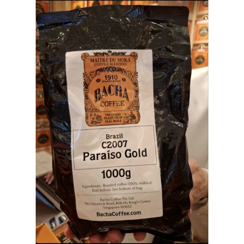 

Bacha Coffee Paraiso Gold C2007 Bean(biji) / Ground(bubuk)100gr