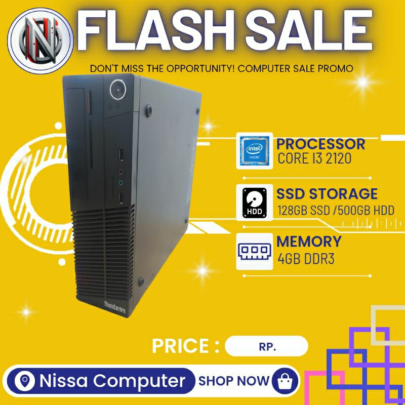 pc builtup lenovo core i3 2120