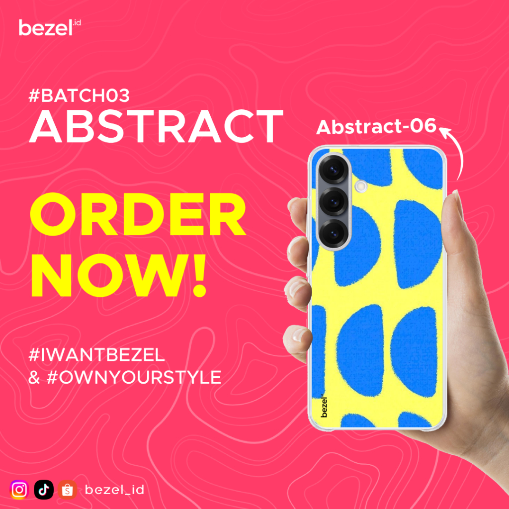 Bezel Premium Case Abstract #6 Semua Type HP Kekinian For Samsung