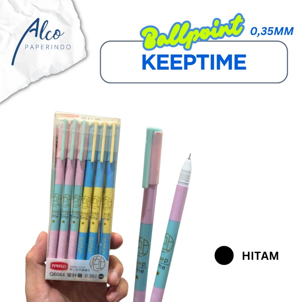 

Bolpoin Keeptime 0,35mm Hitam