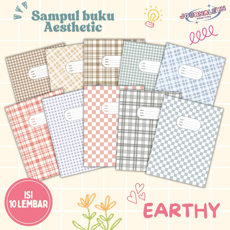 

SAMPUL BUKU TULIS AESTHETIC GINGHAM KOTAK GRID PERLENGKAPAN SEKOLAH KWARTO BOXY BOSS SIDU