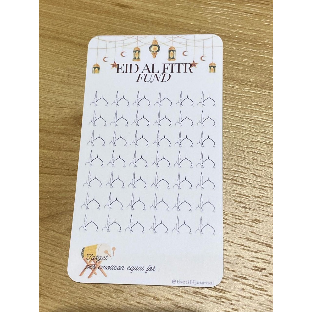 

SAVING CHALLENGE | CASH STUFFING | BUDGETING CARD - EID AL-FITR FUND