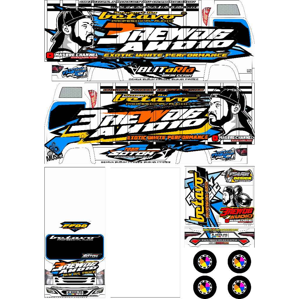 

STIKER MINIATUR TRUK BREWOG TIM 6