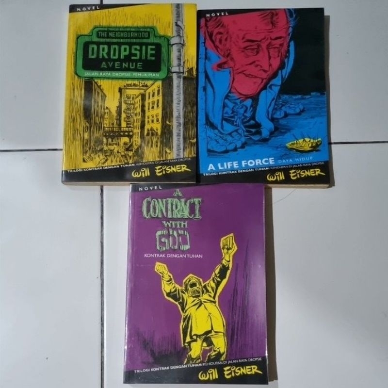 Paket Trilogi Kontrak dengan Tuhan by Will Eisner Preloved ORIGINAL | A Life Force - Daya Hidup | Th