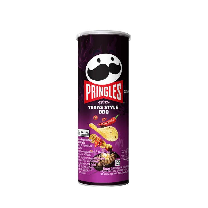 

Pringles Keripik Kentang Spicy Texas Style Barbekiu Kaleng 97 gr