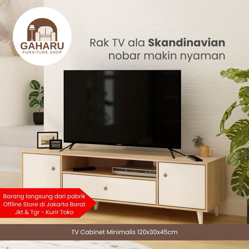 TV Cabinet Meja TV Scandinavian Estetik
