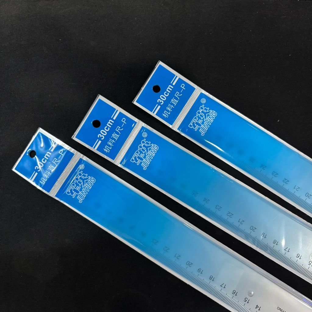 

Penggaris 30cm ( PREMIUM ) Biru Junying / Penggaris Plastik Tebal 30 CM / Blue Ruler 30 CM