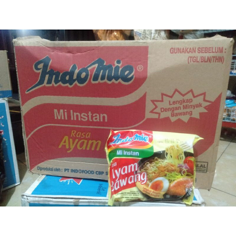 

mie rebus indomie ayam bawang satu dus isi 40 pcs