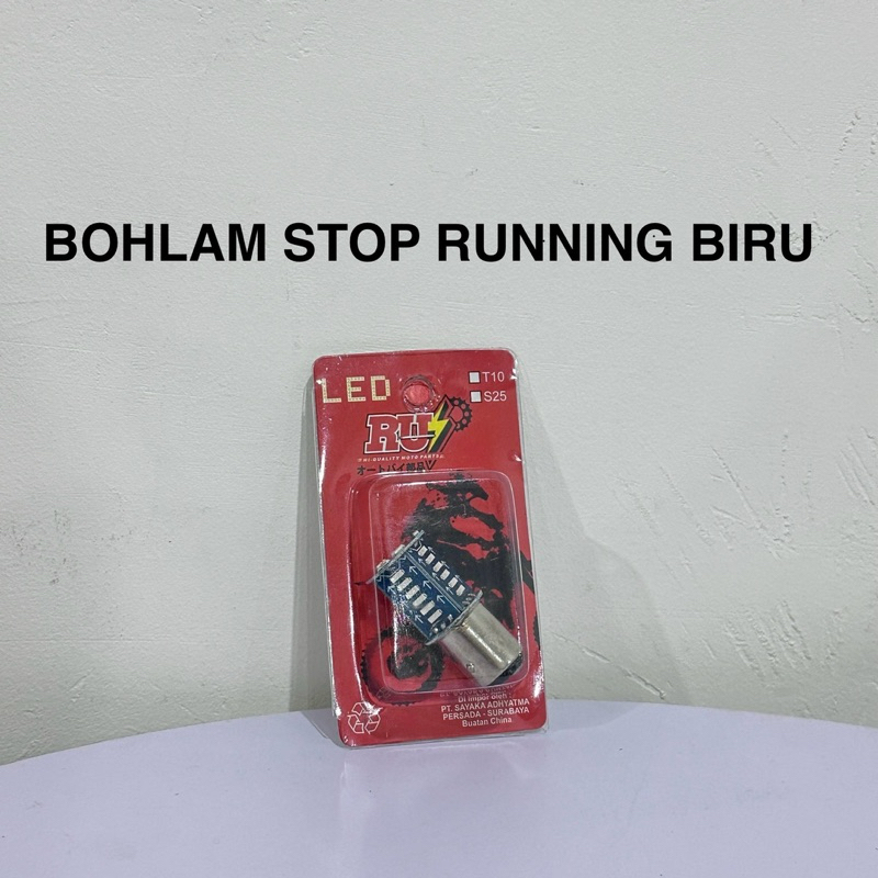 DOP LAMPU BOHLAM LED STOP REM LED 30 MATA RUNNING WARNA BIRU