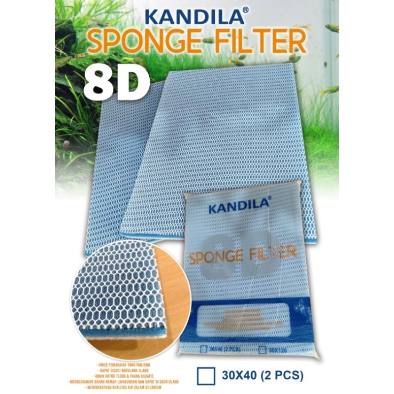 KANDILA SPONGE FILTER 8D KAPAS FILTER AKUARIUM  8D