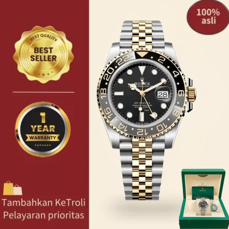 ROLEX 100% Asli Rolex GMT-Master ll m126713GRNR-0001 ROLEX jam tangan ori gmt master ii Jam tangan p