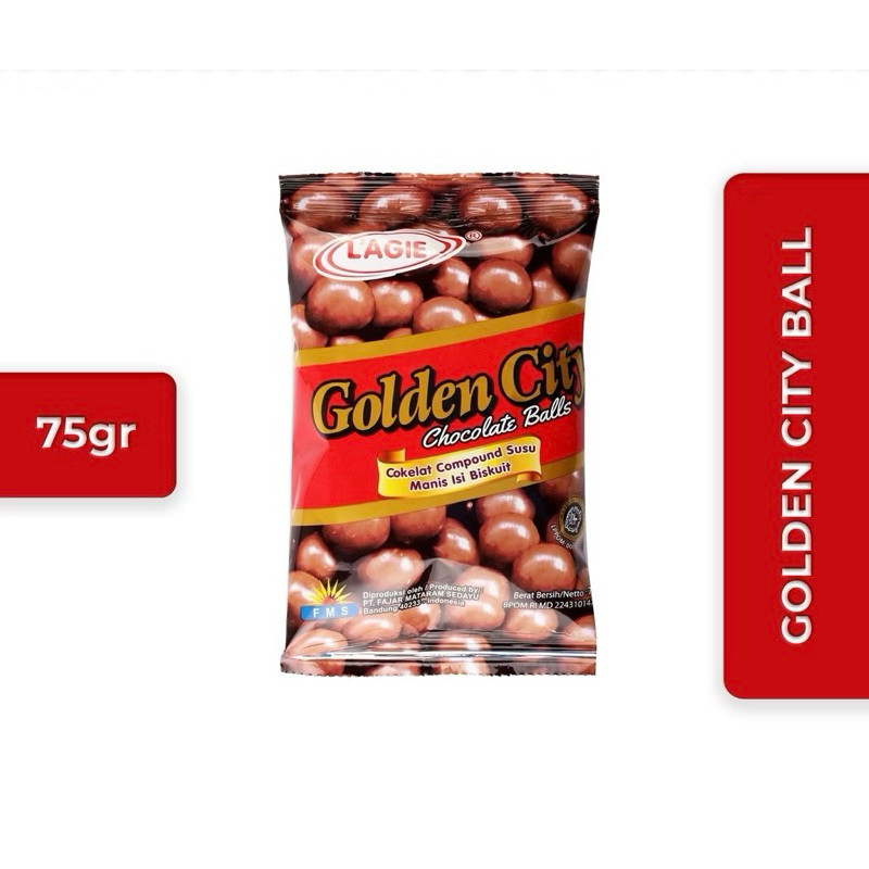 

L'agie Chocolate Golden City 75 Gram