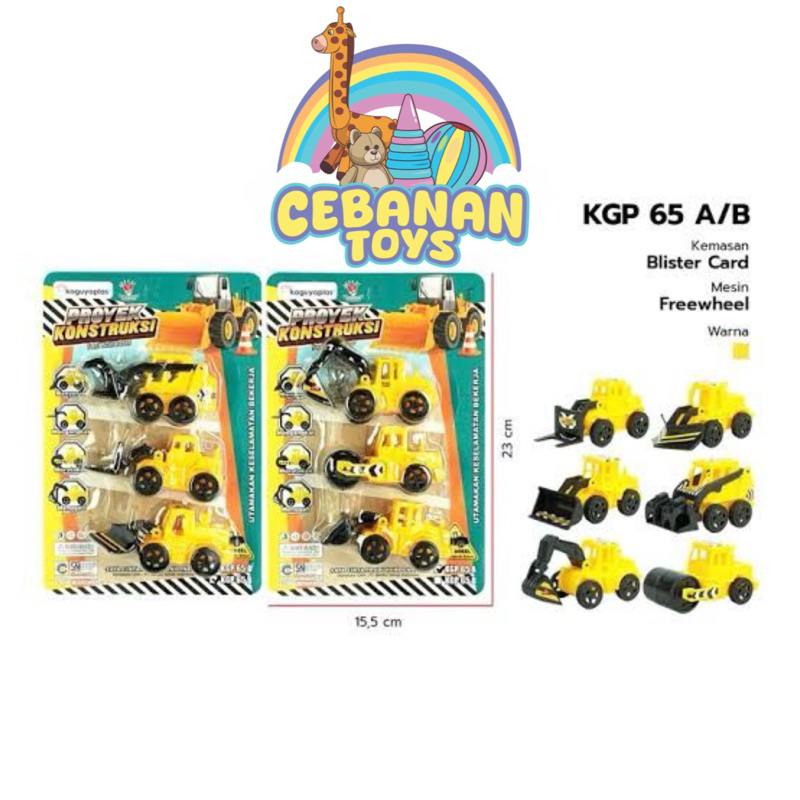 mainan proyek kontruksi || mobil beko isi 2 || mobil kontruksi mainan || mainan mobil beko kontruksi