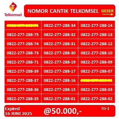 NOMOR CANTIK TELKOMSEL BAGUS