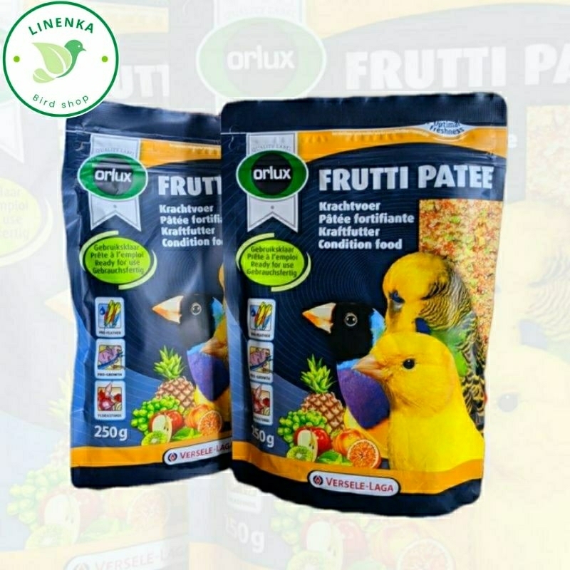 PAKAN EGG FOOD BURUNG FINCH KENARI LOVEBIRD EXTRA FOODING FRUTTI PATEE VERSELE LAGA