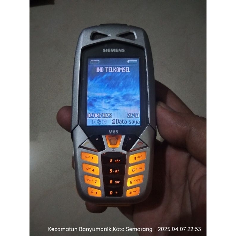 Siemens M65 HP Outdoor Lampu Kelap-Kelip Normal Original Mulus Jadul Langka Unik Imut Speaker Bass S