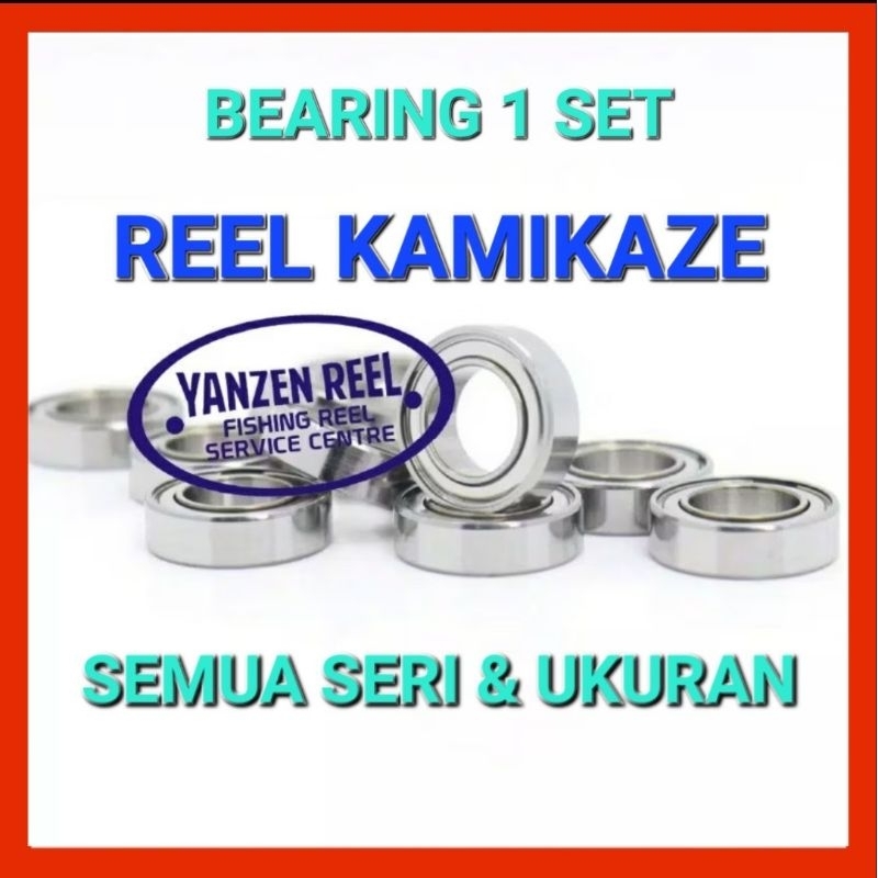 1 SET BEARING REEL PANCING KAMIKAZE / Bearing / Laker / Bantalan roda / Mini bearing / stainless bea