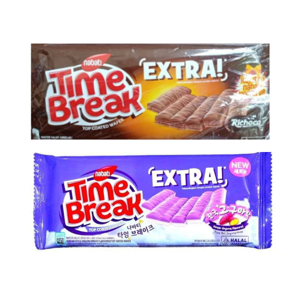 

Nabati time break wafer coklat kelapa / richoco coklat 64 gram