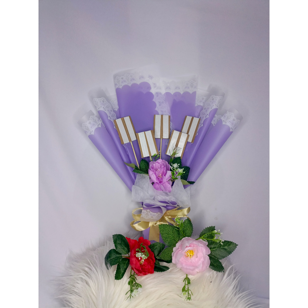 BUKET KOSONGAN PRAKTIS SNACK / KOPI/ ROKO /KADO ULANG TAHUN / BUKET KELULUSAN