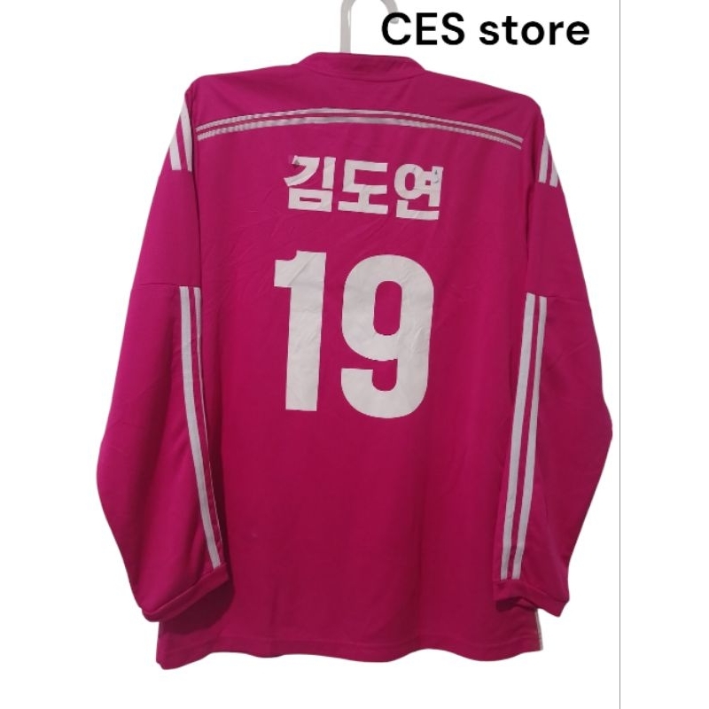 jersey baju bola retro sport olahraga real madrid pink