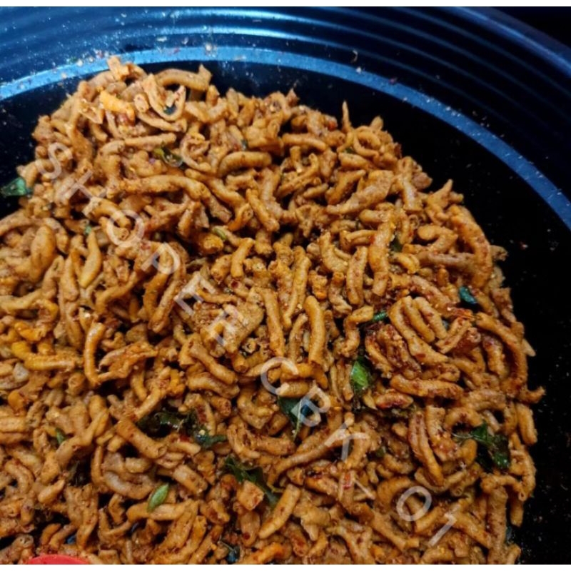 

Keripik usus 500 gr Keripik usus pedas