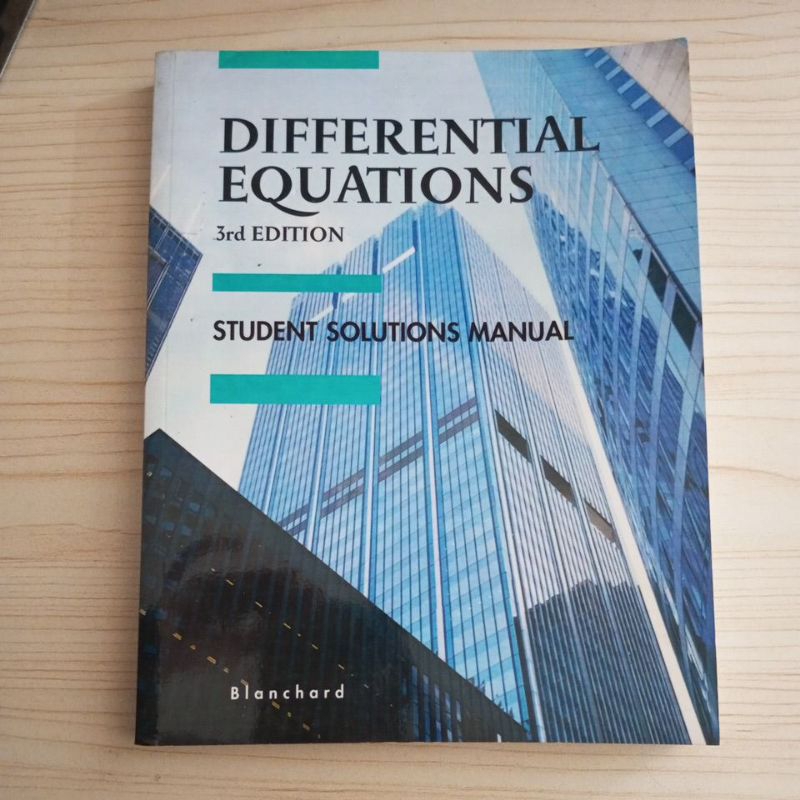 BUKU DIFFERENTIAL EQUATIONS STUDENT SOLUTIONS MANUAL