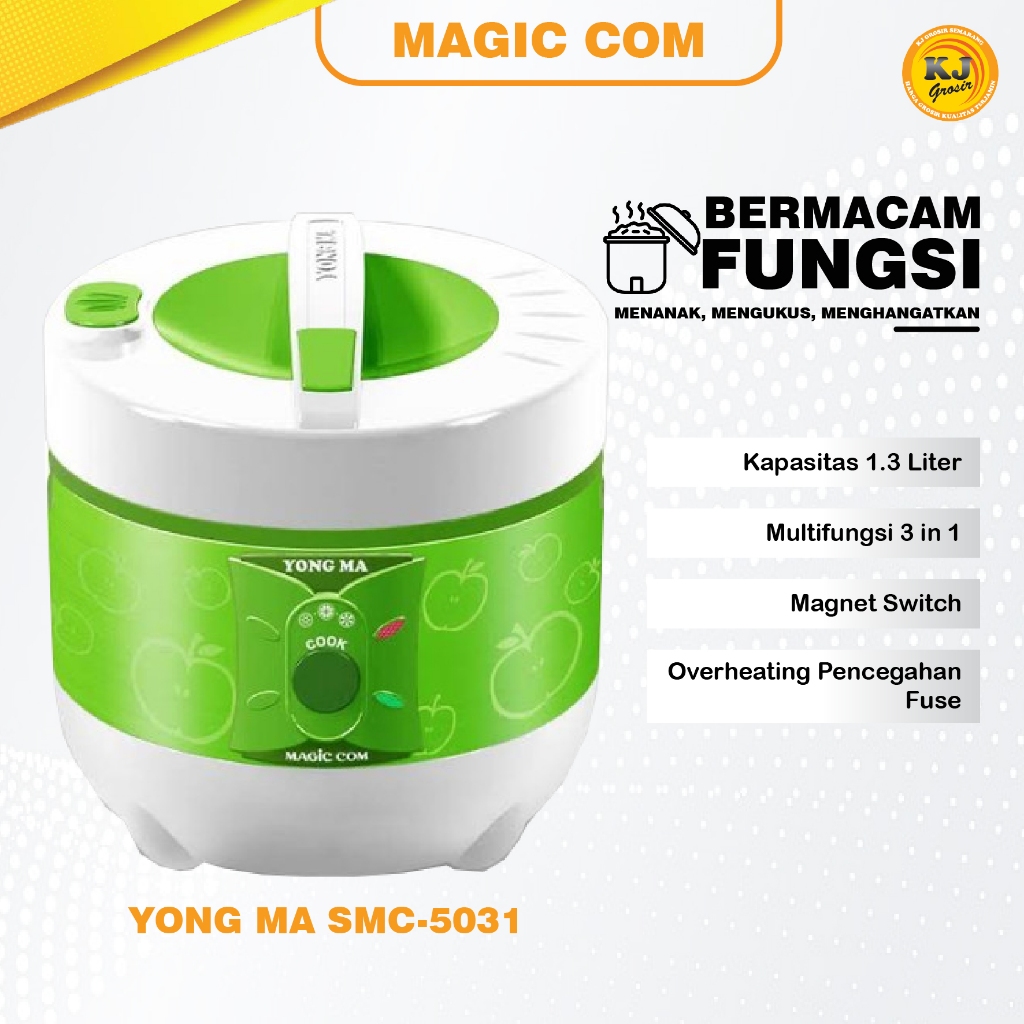 YONG MA YONGMA RICE COOKER MAGIC COM PENANAK NASI SMC-5031 SMC5031 SMC 5031 1.3L MURAH