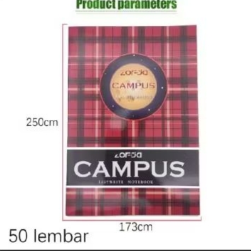 

Buku CAMPUS buku tulis sekolah buku besar cover merah