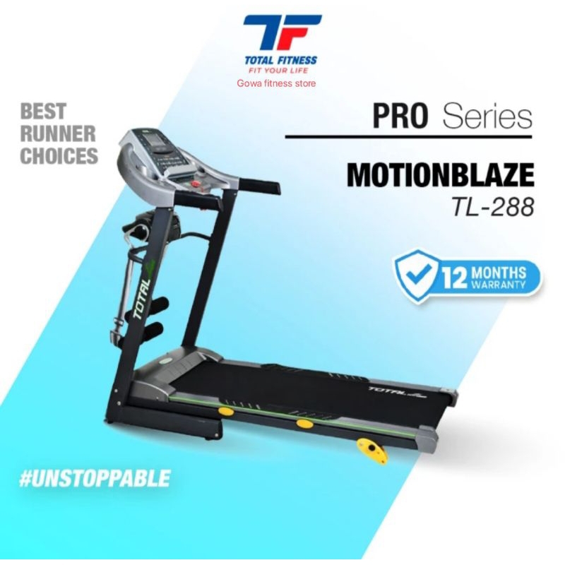 Treadmill Elektri Tl-288 total fitness alat fitness treadmill