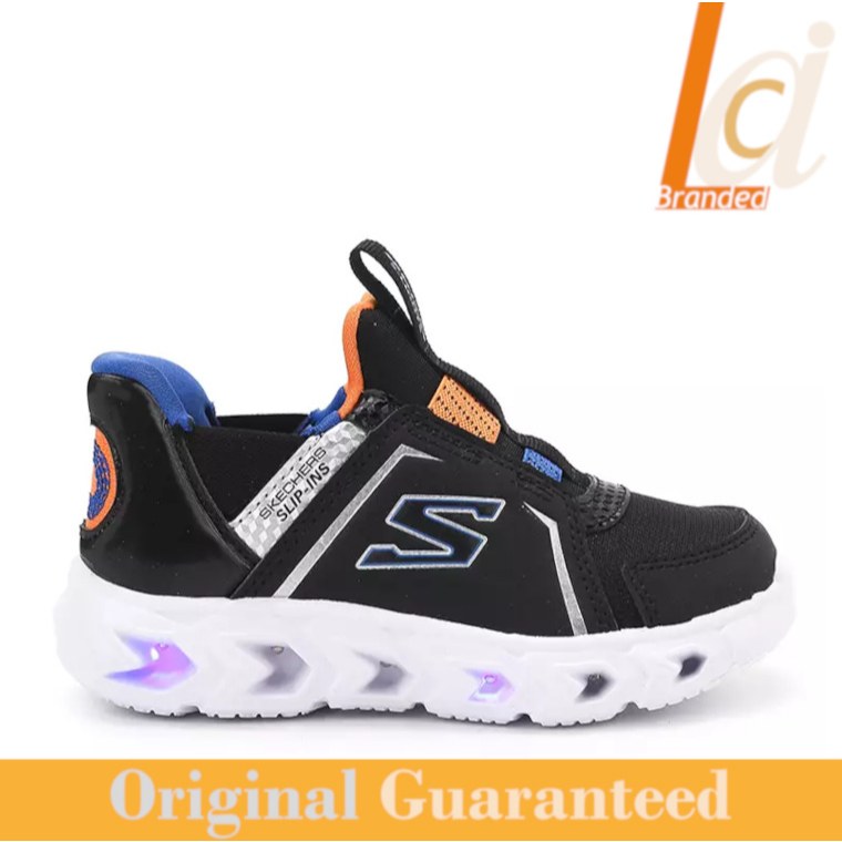 Sepatu Toddler/Anak Laki-laki Original Skechers Hypno-Flash 2.0 - Black