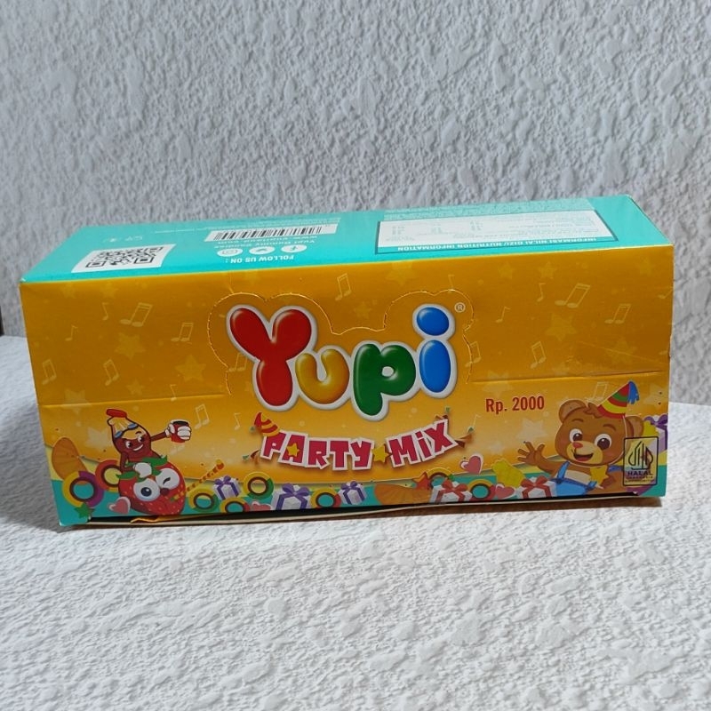 

[1 box] Yupi Party Mix Kembang Gula Lunak Jeli Aneka Rasa Lezat Enak Snack Camilan Anak Terlaris Termurah Terlengkap Harga Grosir