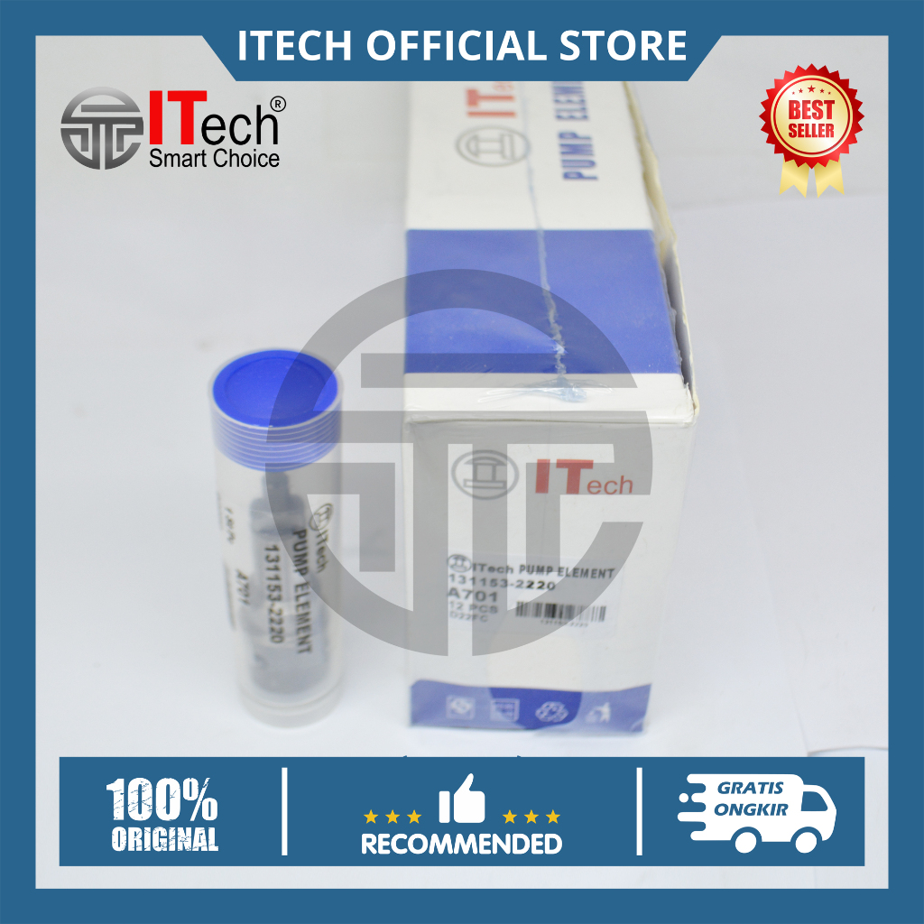 Plunger Mitsubishi Fuso 6D16 A701 131153-2220 Asli ITech - Element Injection Pump Plunyer Bospom Tru