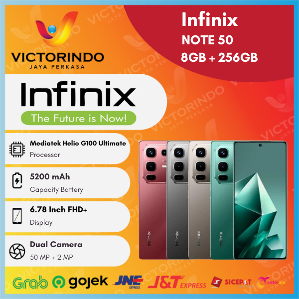 Infinix NOTE 50 Smartphone ( Ram 8GB + Rom 256GB ) Garansi Resmi