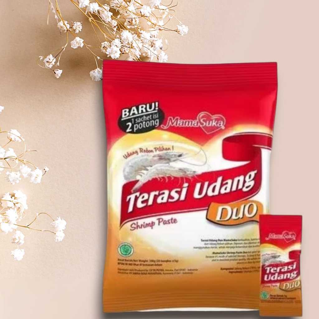 

Terasi Udang Shrimp Paste Mama Suka Halal 1 Pack (20 pcs @6gr)
