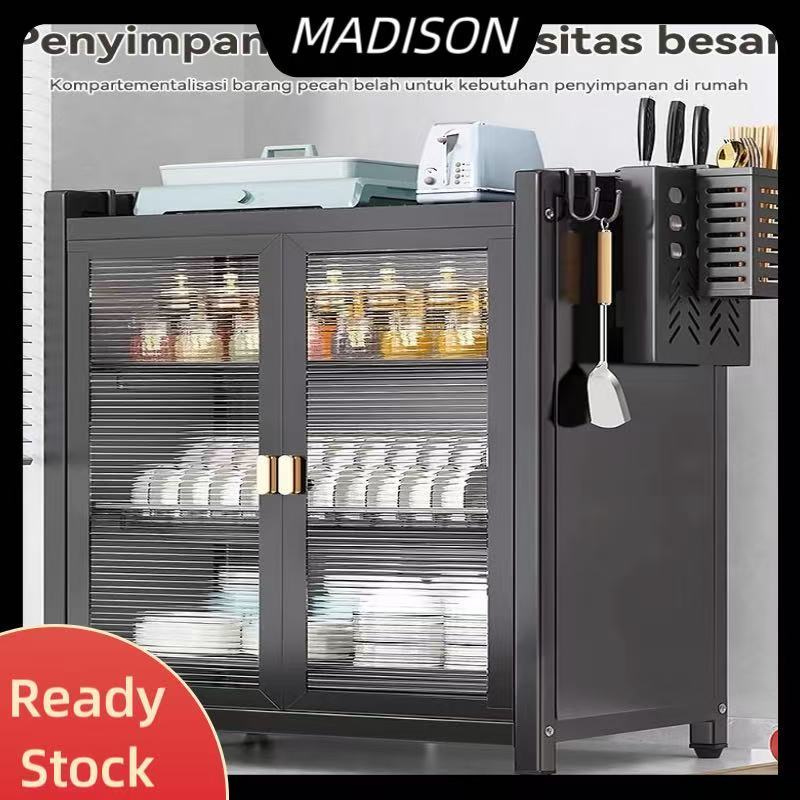 Rak Piring Tertutup Dapur/Rak Lemari Penyimpanan Dapur  Mangkuk/Dapur Serbaguna Rak Kabinet Rak