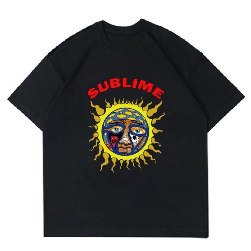 KAOS SUBLIME BLACK | T-SHIRT SUBLIME VINTAGE | BAJU MOTIF PRINT