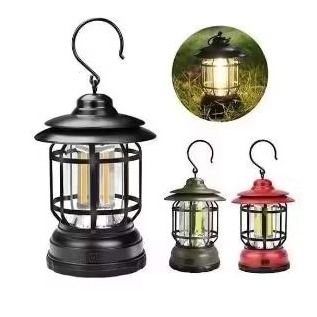 lampu camping lentera gantung Retro Petromax / lampu emergency cas USB dan batrei outdoor