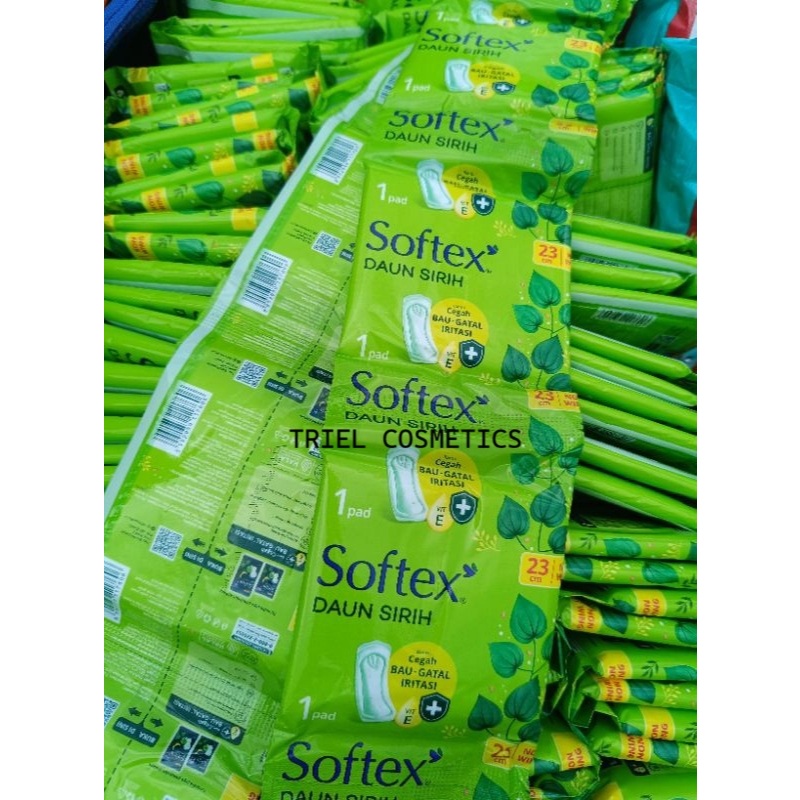 Softex Daun Sirih 23cm Non-Wing Isi 10 Sachet Renceng